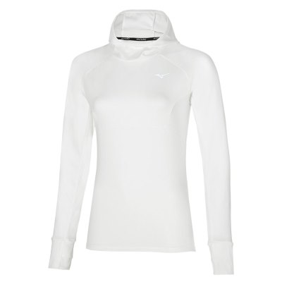 Manga Larga Mizuno Warmalite Hooded LS Mujer - Blancos - Chile M935JTDAGZ